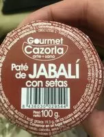 Mängden socker i Pate de jabali con setas