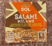 Mängden socker i Salami milano