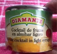 Mängden socker i Cóctel de frutas en almíbar ligero