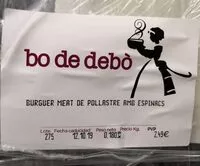 Mängden socker i Burger meat pollastre amb espinacs