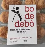 Mängden socker i Croquetas de jamón y paleta Ibérica fritas