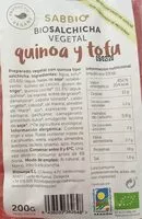 Mängden socker i Bio salchicha vegetal quinoa y tofu
