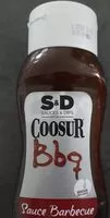 Mängden socker i Sauce barbecue Coosur BBQ