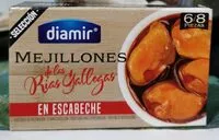 Mängden socker i Mejillones de las Rías Gallegas