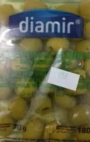 Mängden socker i Diamir Olives vertes dénoyautées