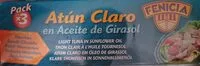 Mängden socker i Atún claro en aceite de girasol