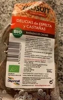 Mängden socker i Delicias de espelta y castañas