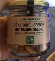 Mängden socker i Gekarameliseerde notenmengeling