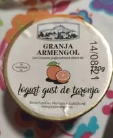 Mängden socker i Iogurt gust de taronja