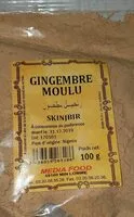 Mängden socker i Gingembre moulu