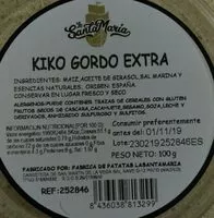 Mängden socker i Kiko gordo extra