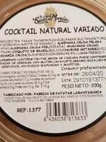 Mängden socker i Cocktail natural variado