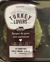 Mängden socker i Burguer de pavo con espinacas