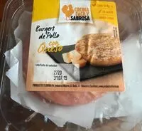 Mängden socker i Burgers de pollo con queso