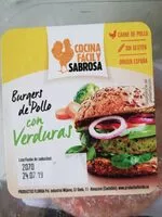 Mängden socker i Burgues de pollo con verduras