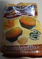 Mängden socker i Mini magdalenas mantequilla