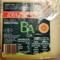 Mängden socker i Queso Ohian txiko ahumado