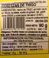 Mängden socker i Cortezas de trigo