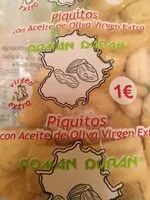 Mängden socker i Piquitos con aceite de oliva virgen extra