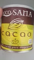 Mängden socker i Cacao puro desgrasado