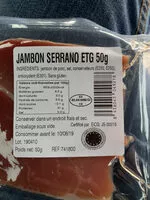 Mängden socker i Jambon Serrano