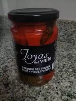 Mängden socker i Pimientos del piquillo rojos y verdes