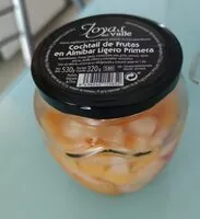 Mängden socker i Cocktail de frutas en almíbar ligero