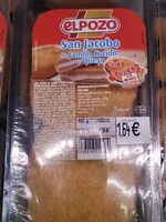 Mängden socker i San Jacobo de jamón cocido y queso