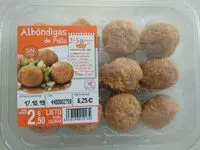 Mängden socker i Albóndigas de pollo