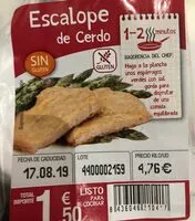 Mängden socker i Escalope de cerdo empanado