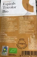 Mängden socker i Espirals tricolor Bio