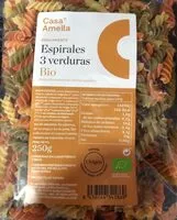 Mängden socker i Espirales 3 verduras Bio