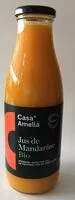 Mängden socker i Jus de mandarine BIO -100% pur jus