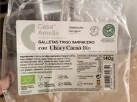 Mängden socker i Galletas trigo sarraceno con chía y cacao