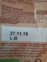 Mängden socker i Caramelos de frutas