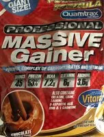 Mängden socker i Professional Massive Gainer