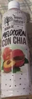 Mängden socker i Bebida de melocoton con chia
