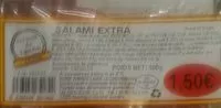 Mängden socker i Salami Extra