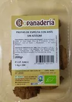 Mängden socker i Pastas de Espelta con Anís (sin azúcar)