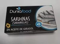 Mängden socker i Sardinillas en aceite de girasol