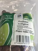 Mängden socker i Avellanas ecológicas