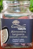 Mängden socker i Almendra largueta tostada y salada