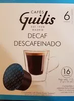 Mängden socker i Café descafeinado cápsulas