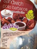 Mängden socker i Sandwich Pollo barbacoa