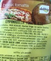 Mängden socker i Empanadilla york - queso