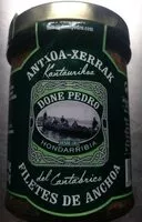 Mängden socker i Filetes de anchoa