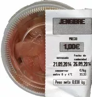 Mängden socker i Jengibre encurtido