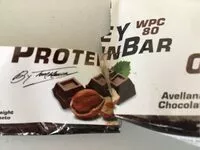Mängden socker i Whey Protein Bar Avellana crujiente, chocolate y café