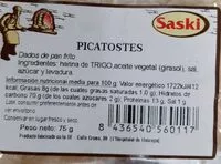 Mängden socker i Picatostes