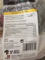 Mängden socker i Crackiss sésamo